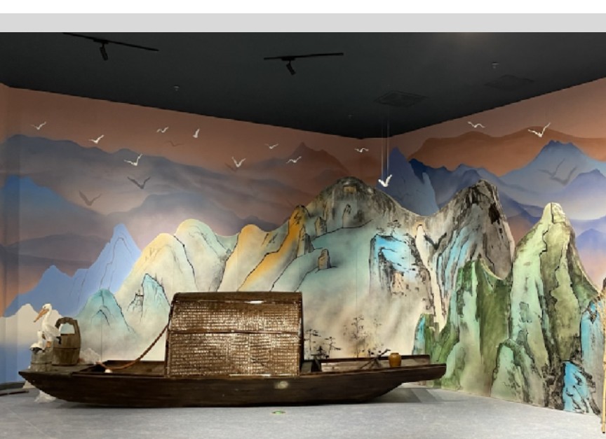 aquarium themed fiberglass feature — marine scenic FRP fabrication