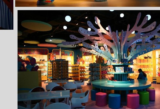 themed interior FRP package — fiberglass decorative environment