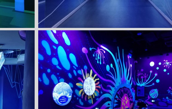 science and education themed FRP fabrication — interactive exhibit environment