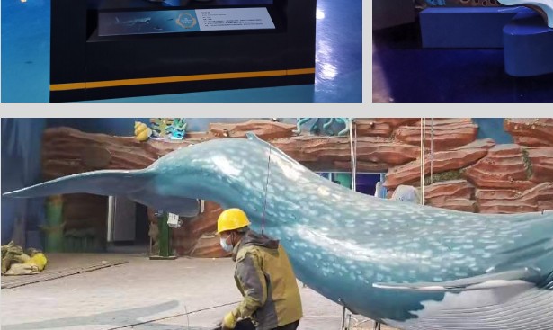 GRP sculptural fabrication — custom fiberglass decorative feature
